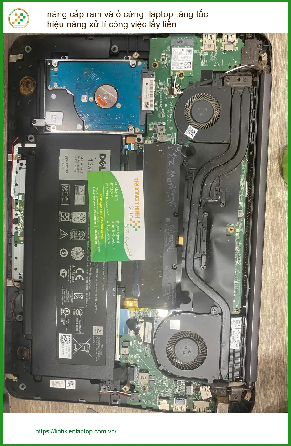 Chị Thanh kiến trúc sư nâng cấp laptop lấy liền Quận Bình Thạnh ảnh thực tế 1