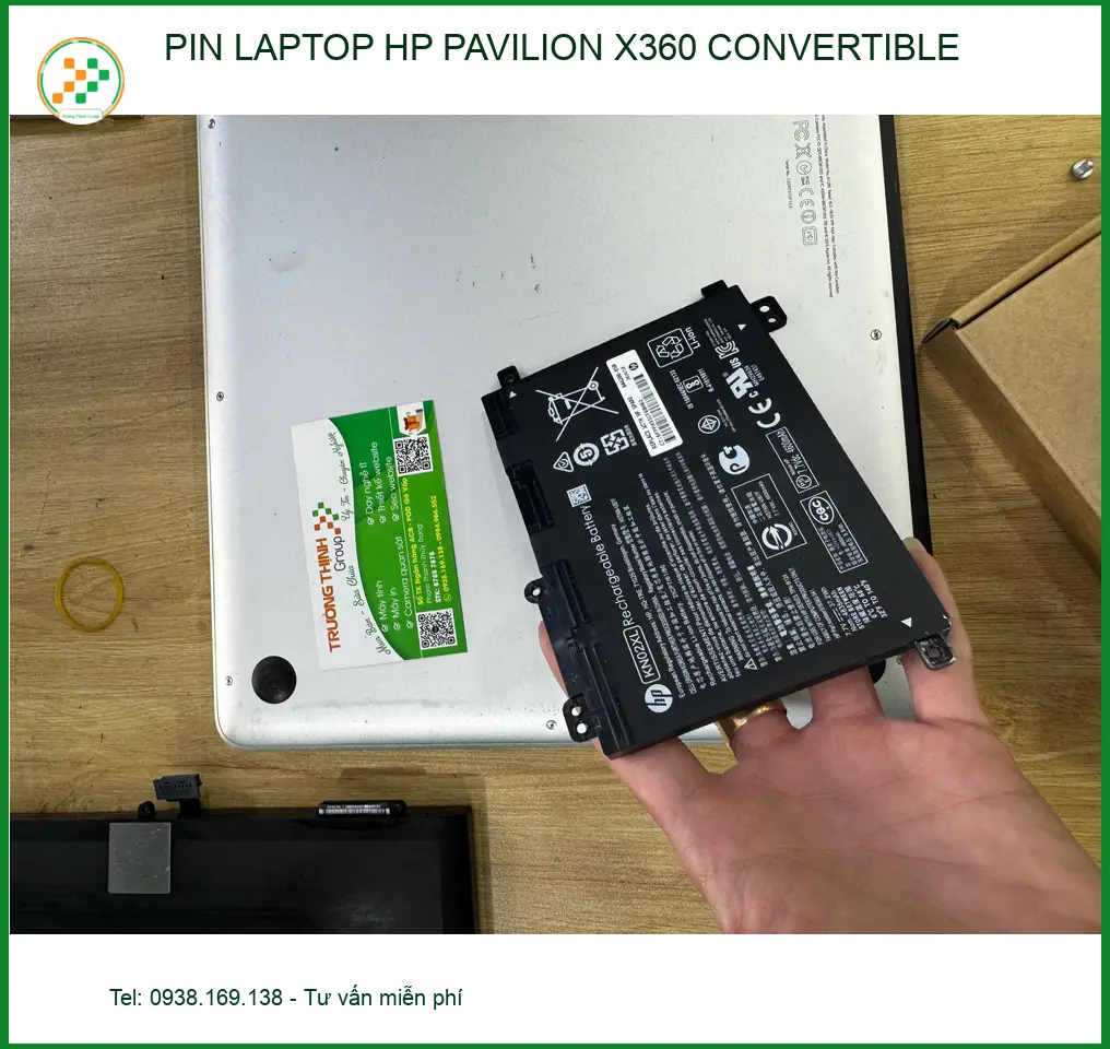 Chú Phước kinh doanh cần thay pin laptop HP Pavilion X360 Convertible Quận 10 gấp ảnh thực tế 1