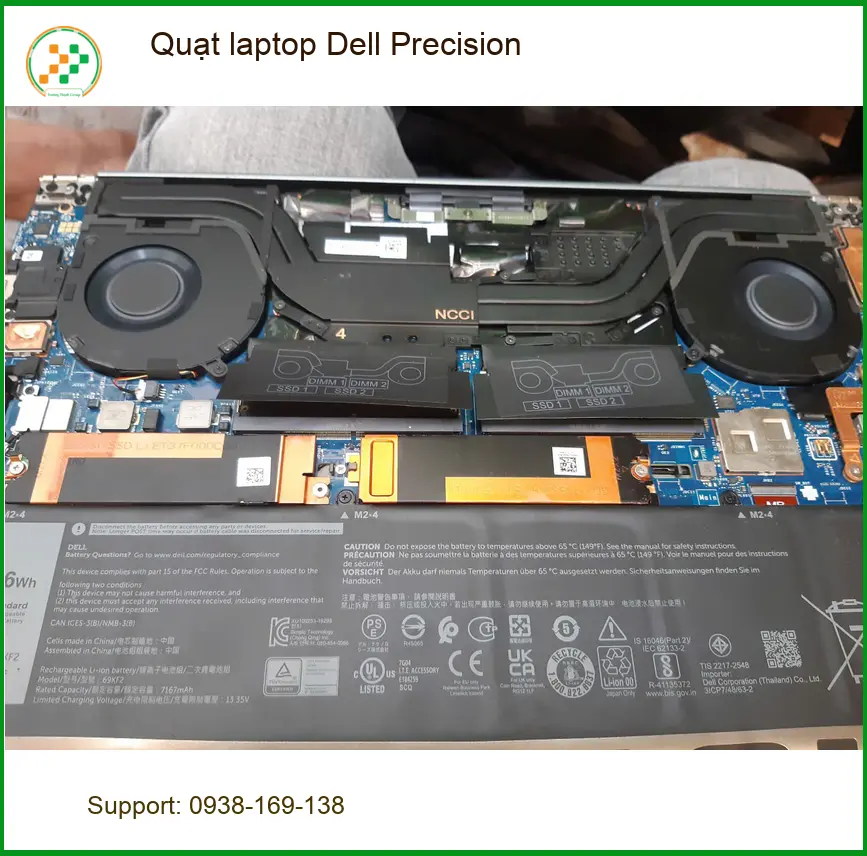 Cửa hàng thay quạt laptop Dell Precision Quận Tân Bình gần đây - Anh Khải máy nóng ảnh thực tế 1