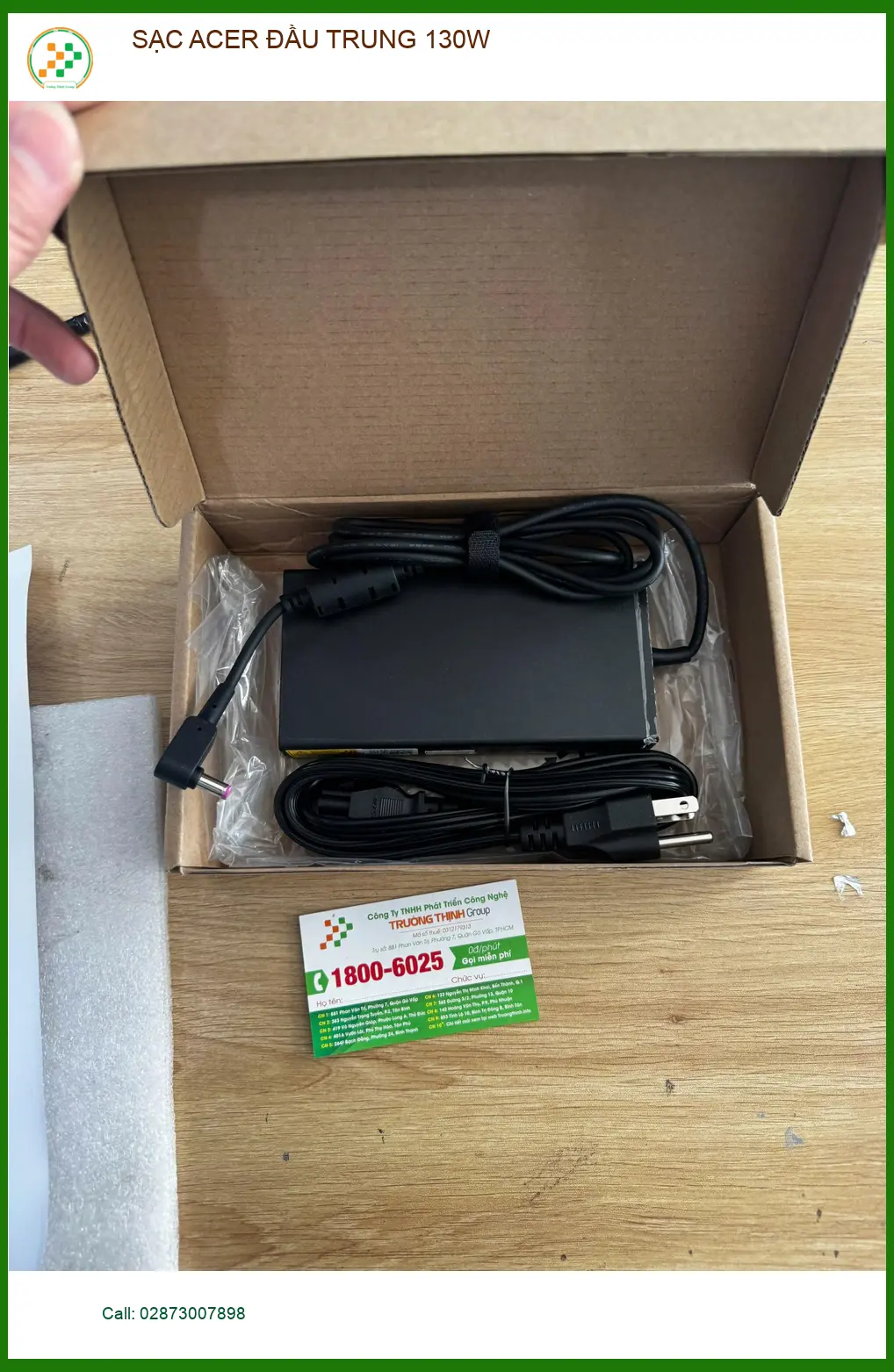 Chị Kiều Anh nhân viên văn phòng tìm mua sạc Acer đầu trung 130W Quận 10 uy tín ảnh thực tế 1