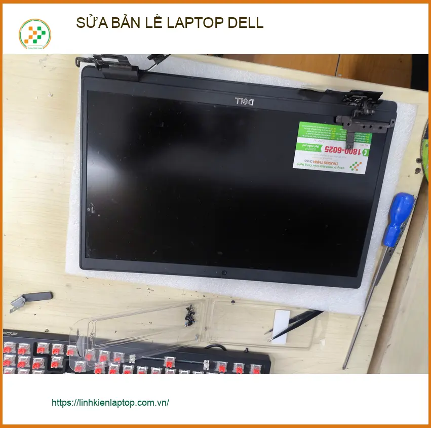 Chỗ Sửa bản lề laptop Dell Quận Gò Vấp giá rẻ - Em Tùng sinh viên chia sẻ ảnh thực tế 1
