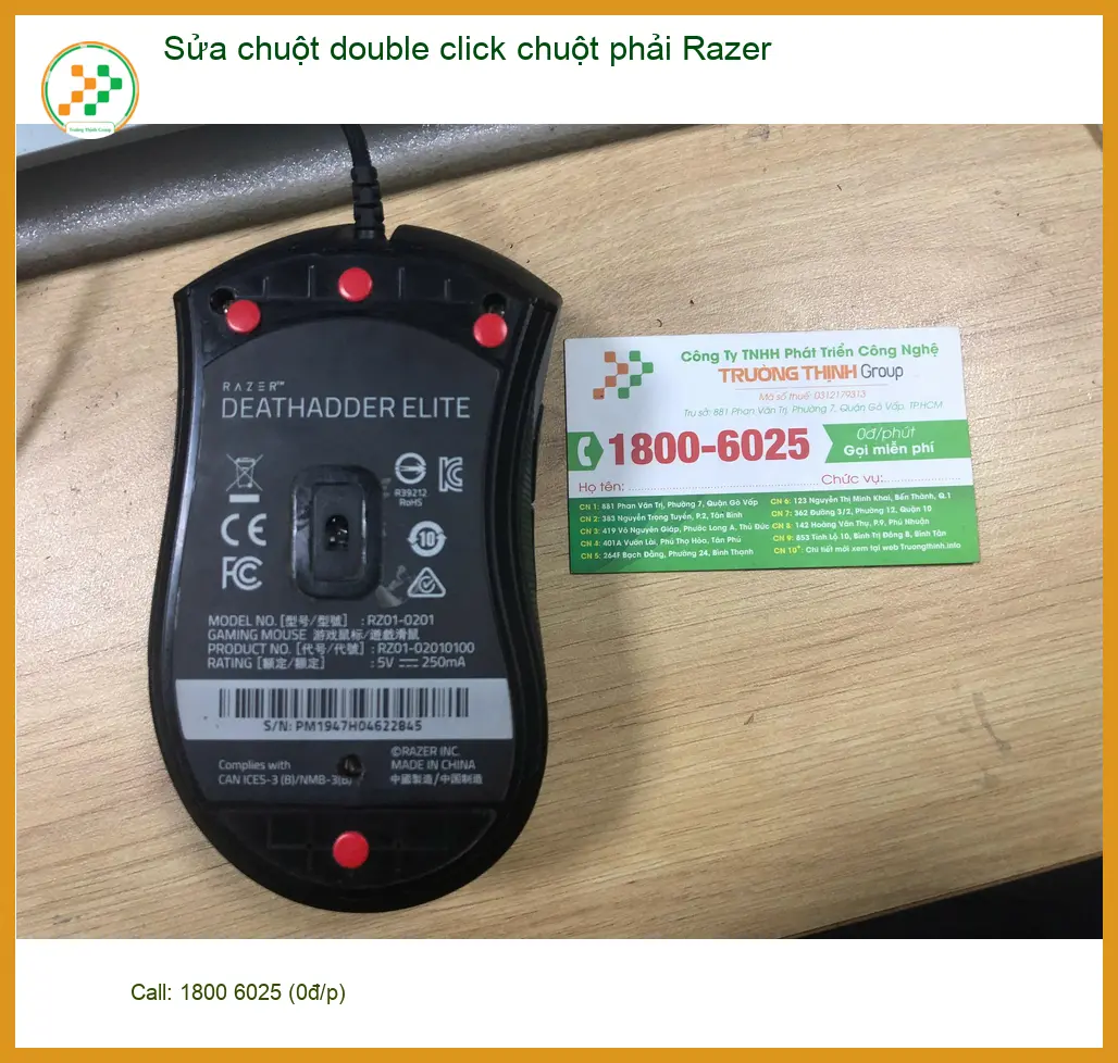 Chị Quỳnh giáo viên online tìm chỗ sửa chuột Razer double click Quận Bình Tân ảnh thực tế 1