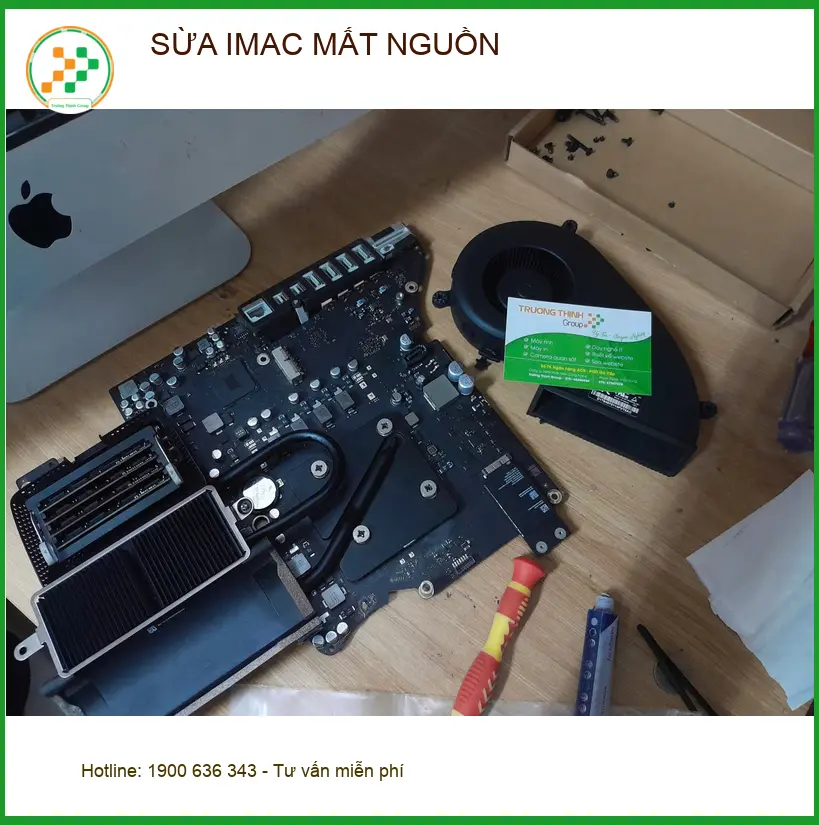 Anh Tâm thiết kế lo lắng tìm địa chỉ sửa iMac mất nguồn Quận Thủ Đức ảnh thực tế 1
