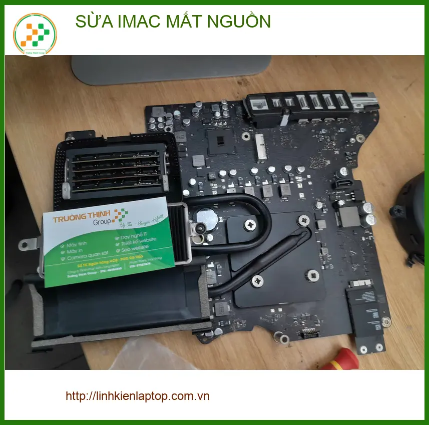 Anh Tâm thiết kế lo lắng tìm địa chỉ sửa iMac mất nguồn Quận Thủ Đức ảnh thực tế 2