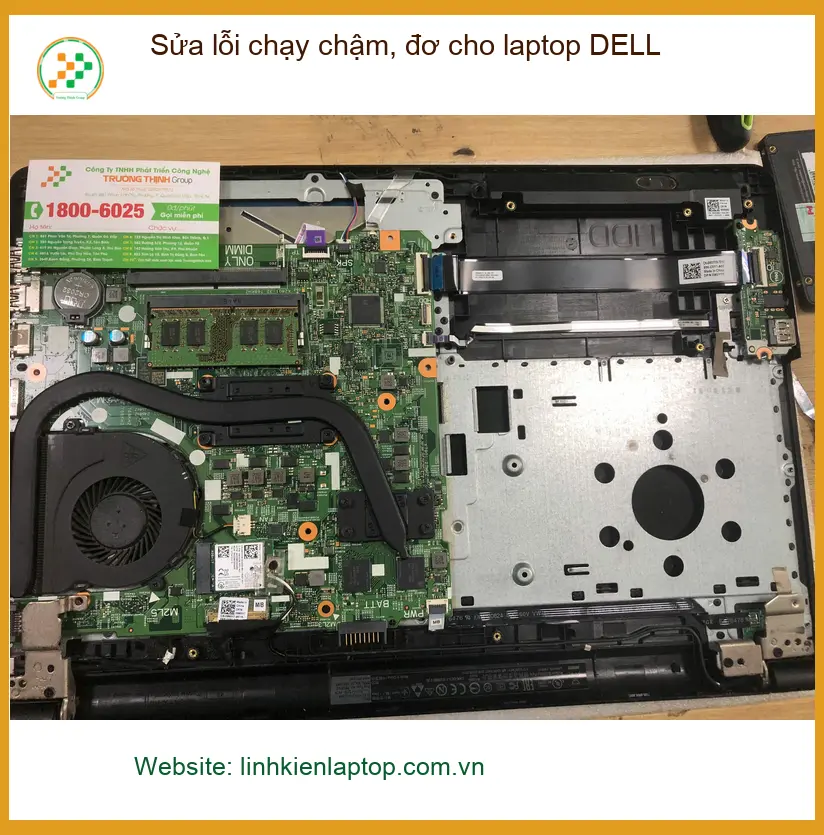 Anh Khoa tìm địa điểm sửa laptop DELL chạy chậm, đơ Quận Bình Tân ảnh thực tế 2