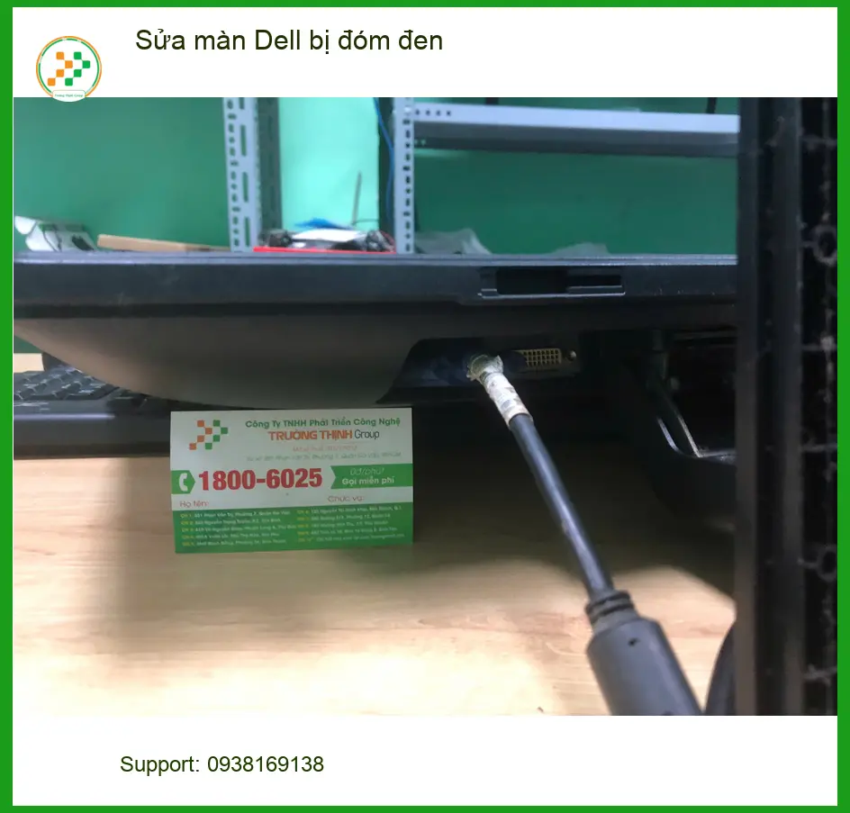 Nơi sửa màn Dell bị đóm đen Quận Bình Tân - Chị Thảo kiến trúc sư đang deadline ảnh thực tế 1