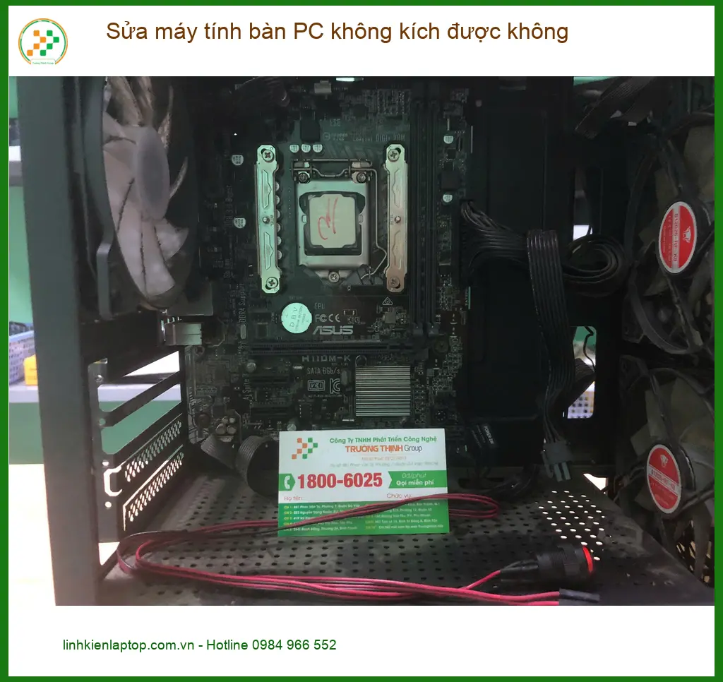 Chị Thảo nhân viên văn phòng sửa máy tính bàn PC không khởi động được ở Quận Bình Tân ảnh thực tế 2