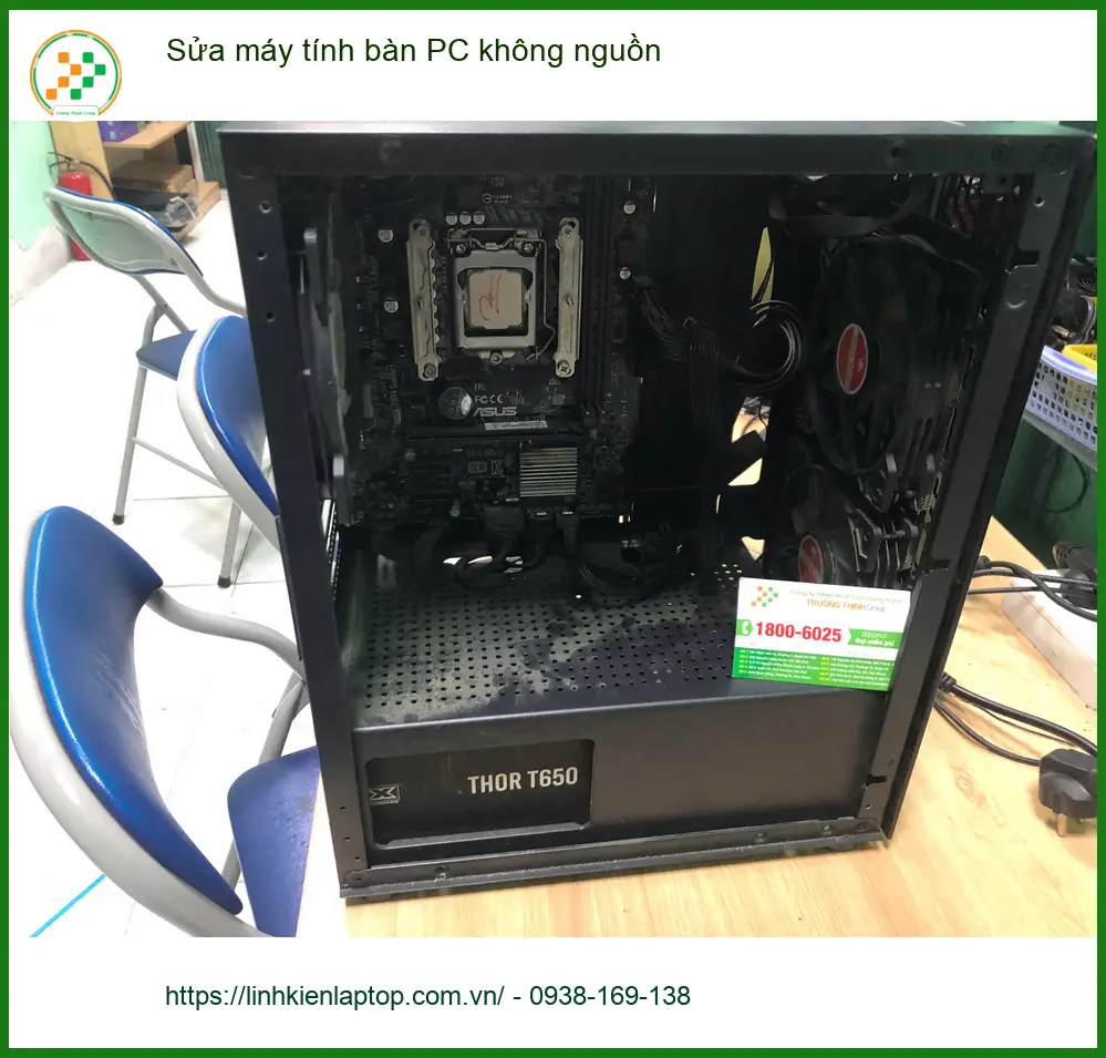 Anh Tân kỹ thuật viên tìm dịch vụ sửa máy tính bàn PC không nguồn Quận Bình Tân ảnh thực tế 1