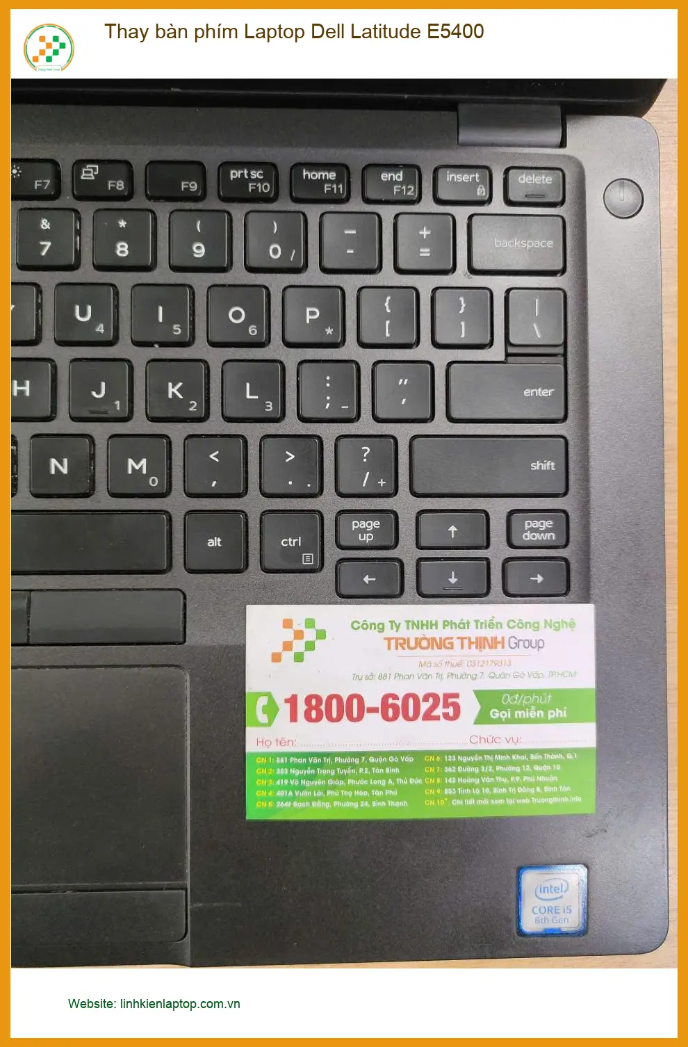 Anh Thắng nhà thiết kế - Thay bàn phím Laptop Dell Latitude E5400 Q.12 lấy liền ảnh thực tế 1