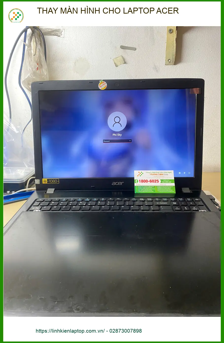 Anh Quân review Trung tâm Thay màn hình cho laptop Acer Quận Gò Vấp uy tín ảnh thực tế 1