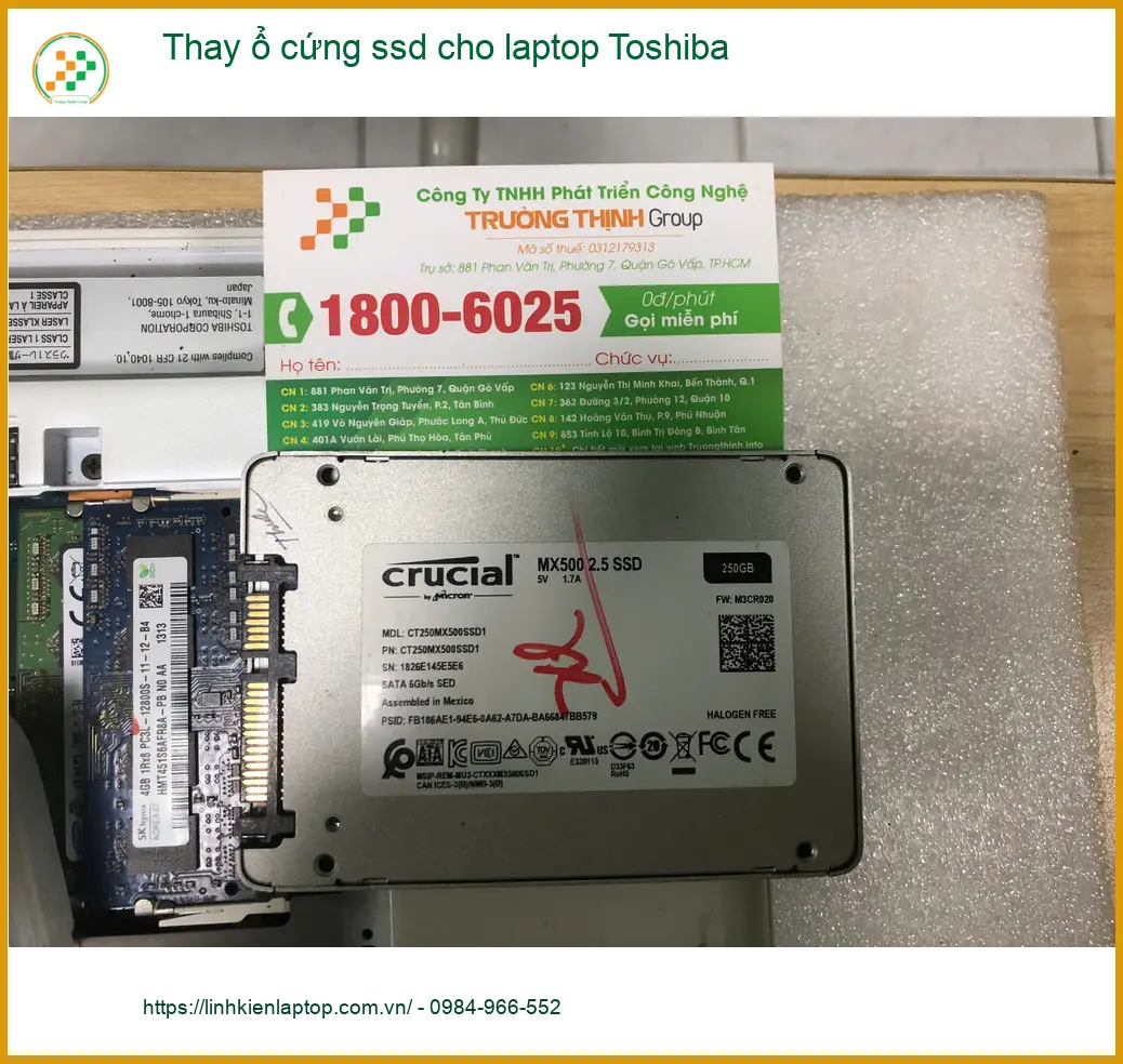 Chị Hồng phục hồi máy - Cửa hàng thay SSD laptop Toshiba Q.Bình Tân ảnh thực tế 1