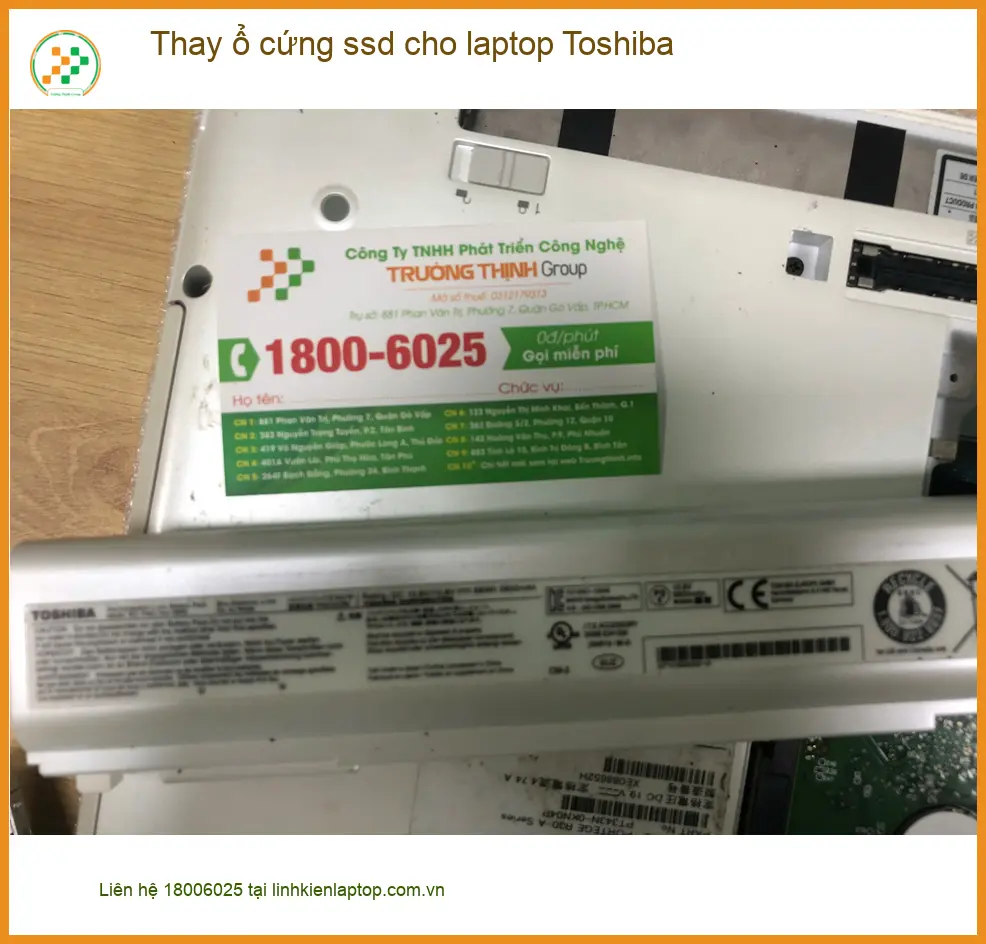 Chị Hồng phục hồi máy - Cửa hàng thay SSD laptop Toshiba Q.Bình Tân ảnh thực tế 2