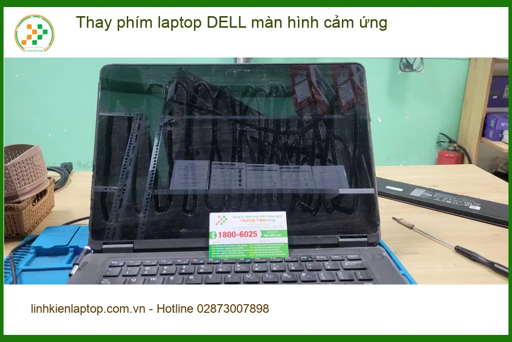 Chỗ thay phím laptop DELL màn hình cảm ứng Quận Bình Tân - Anh Minh review ảnh thực tế 1