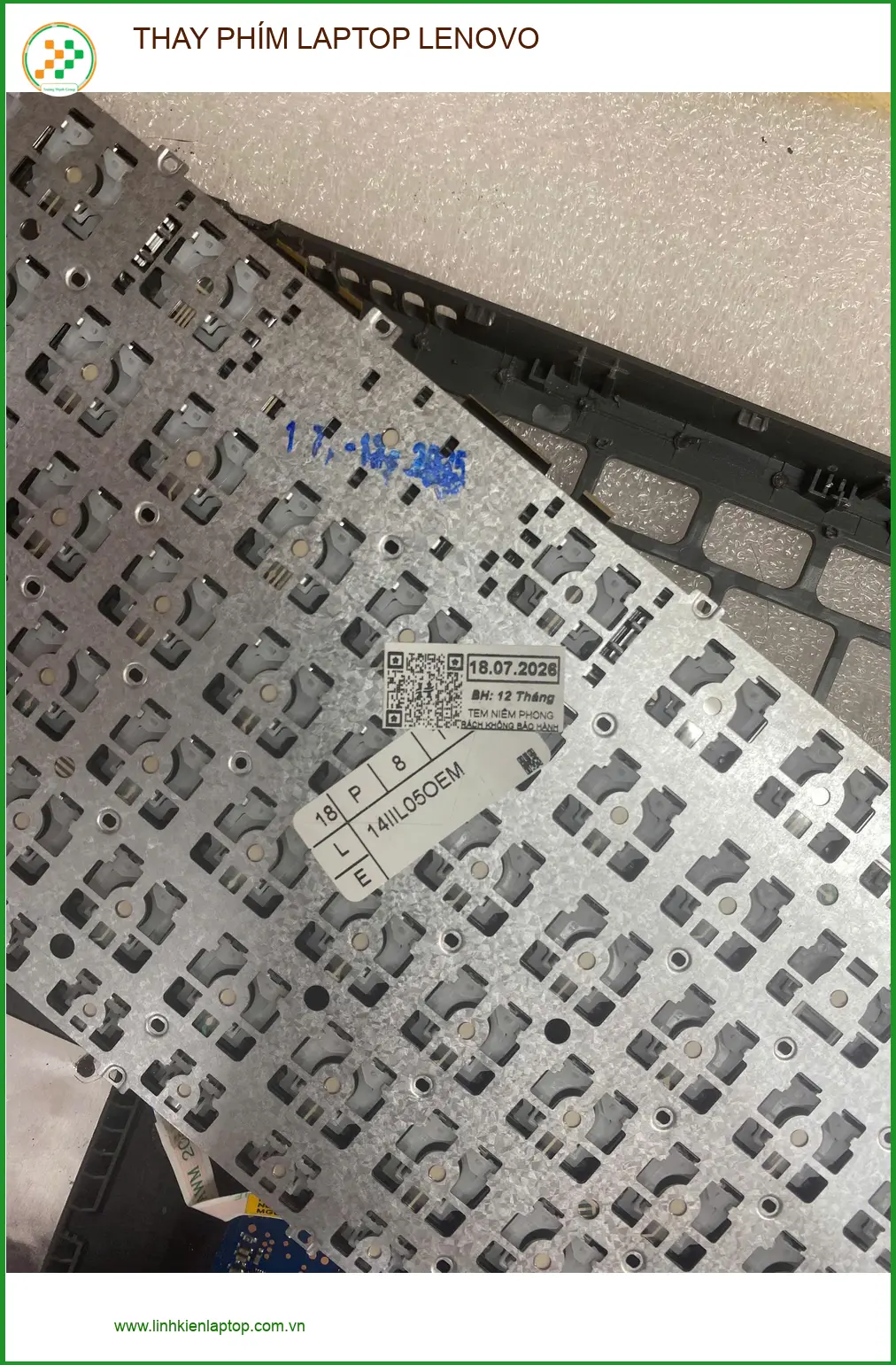 Trung tâm thay phím laptop Lenovo Quận Gò Vấp - Chị Mai kỹ sư tin học tin tưởng ảnh thực tế 1