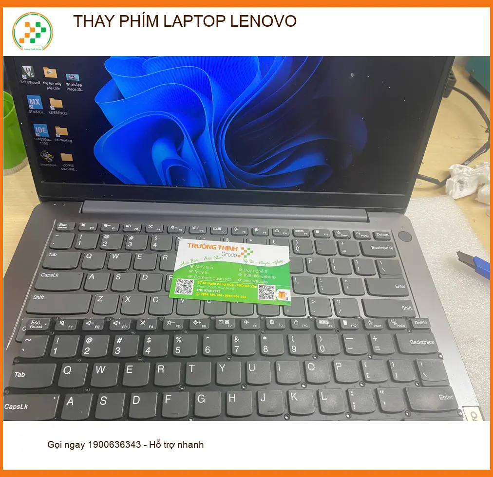 Trung tâm thay phím laptop Lenovo Quận Gò Vấp - Chị Mai kỹ sư tin học tin tưởng ảnh thực tế 2
