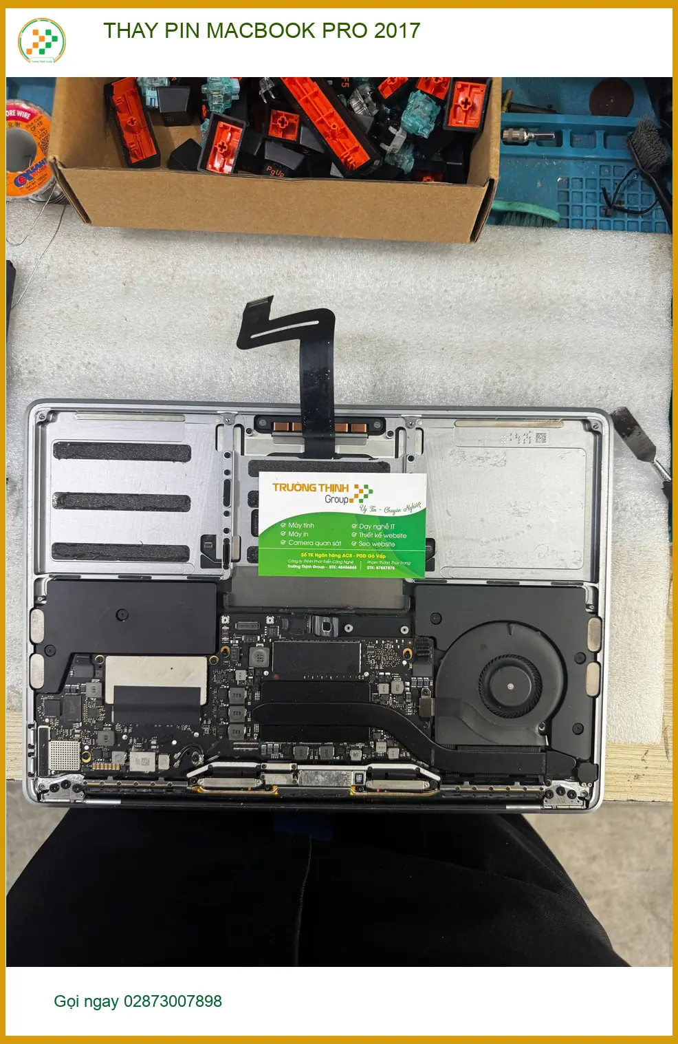 Cửa hàng Thay PIN Macbook Pro 2017 Quận 10 - Ông Hoàng đánh giá ảnh thực tế 2