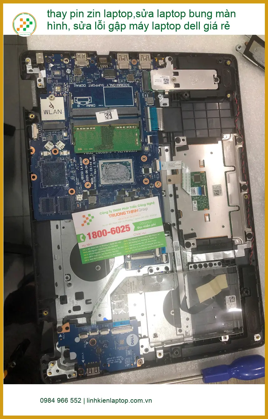 Anh Tùng kế toán sửa lỗi gập máy, thay pin zin laptop Dell giá rẻ Quận Bình Thạnh ảnh thực tế 1
