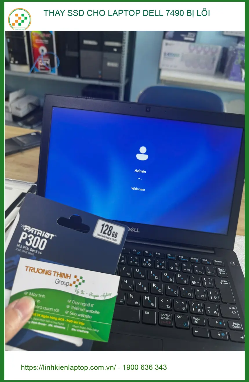 Dịch vụ thay SSD laptop Dell 7490 bị lỗi Quận 10 - Anh Tùng cực kỳ hài lòng ảnh thực tế 1