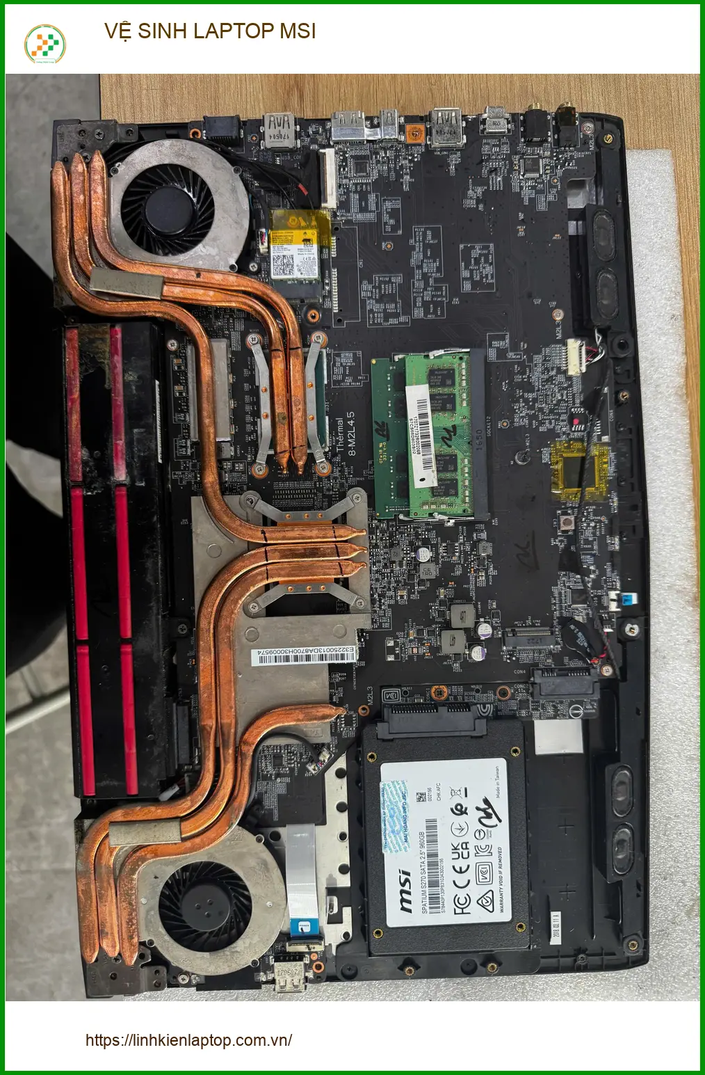 Anh Khôi kiến trúc sư tìm Trung tâm Vệ sinh Laptop MSI Quận 10 Uy tín ảnh thực tế 2