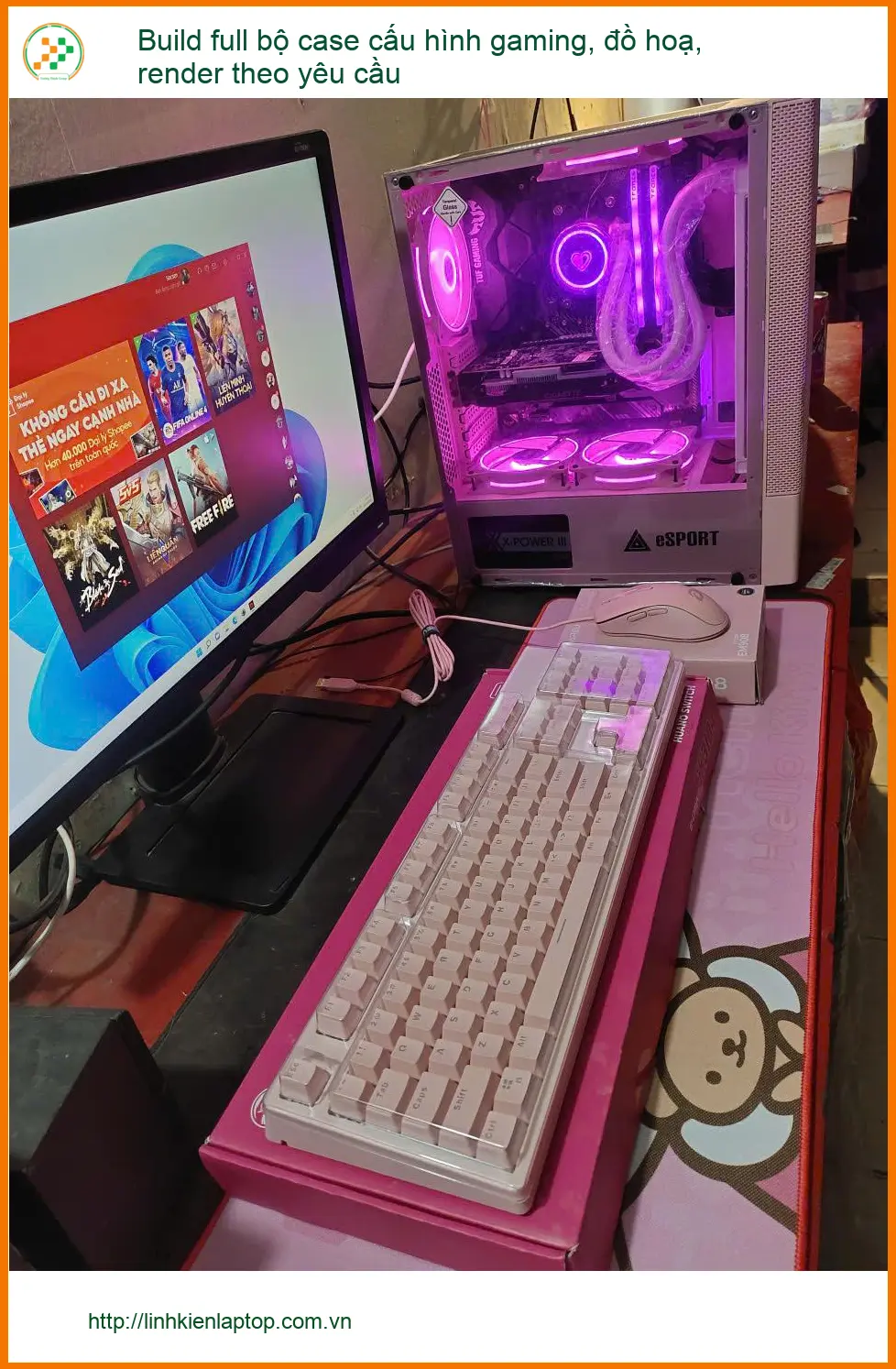 Bạn Giang review dịch vụ Build PC gaming đồ hoạ render theo yêu cầu Quận 7 ảnh thực tế 1