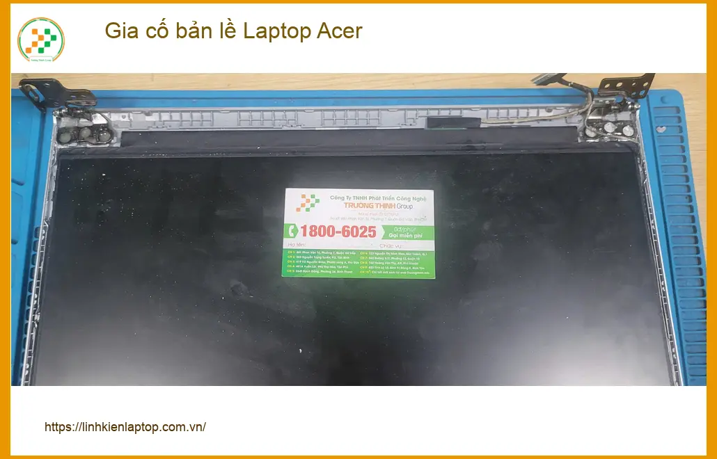 Anh Quang lỡ tay làm rơi - Trung tâm gia cố bản lề Laptop Acer Quận Bình Tân uy tín ảnh thực tế 1