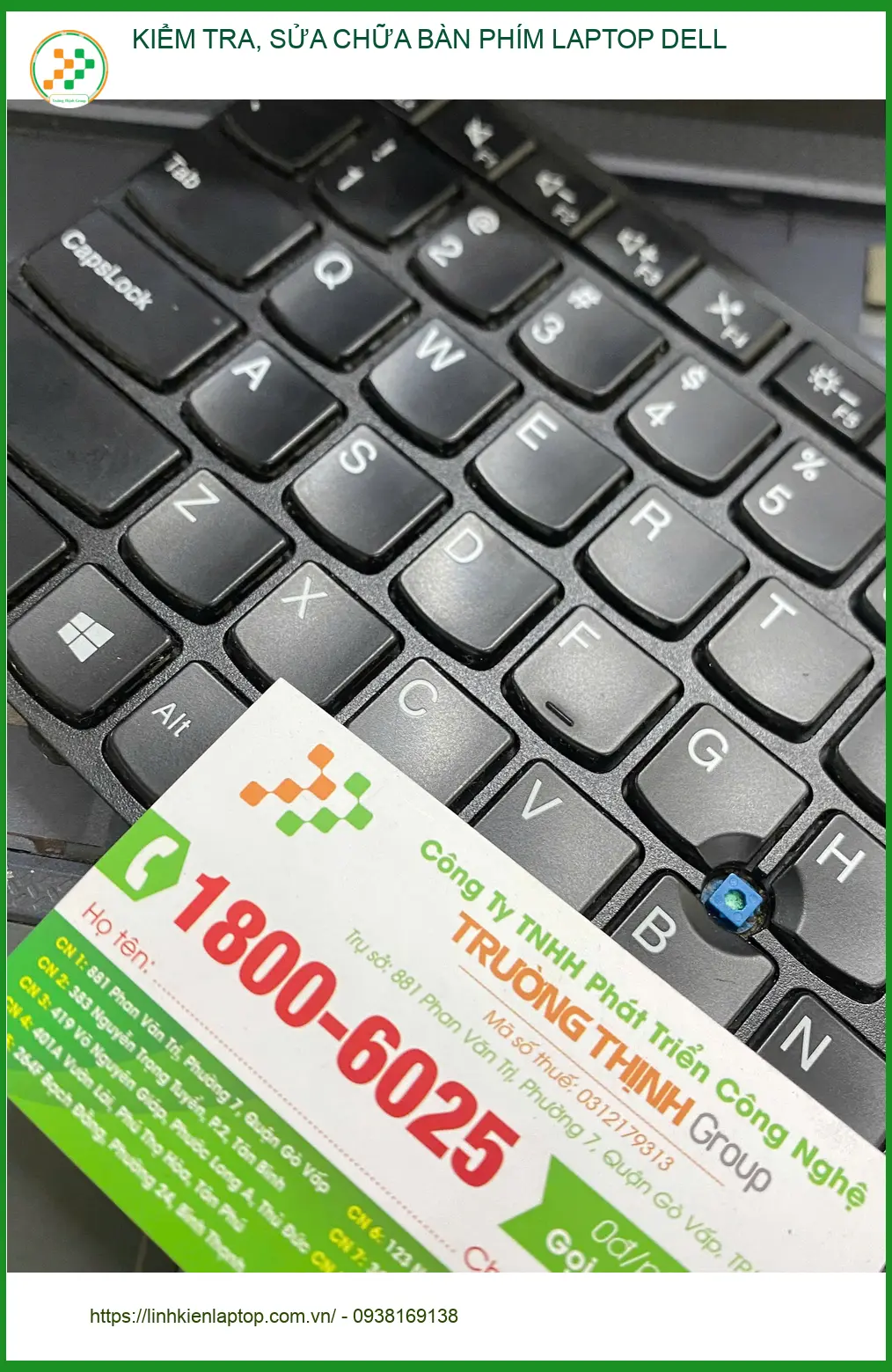 Chị Thanh kiểm tra, sửa chữa bàn phím laptop Dell Quận 12 - Trung tâm uy tín ảnh thực tế 1