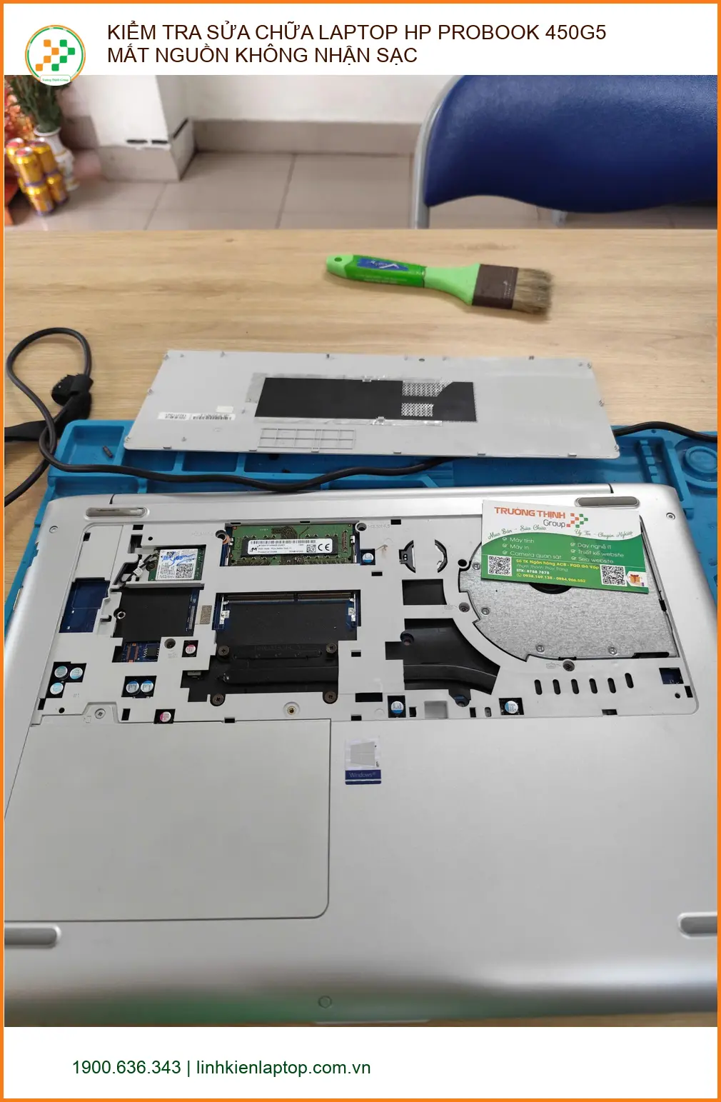 Cô Hiền LAPTOP HP PROBOOK 450G5 mất nguồn - Sửa chữa lấy liền Quận Phú Nhuận ảnh thực tế 1