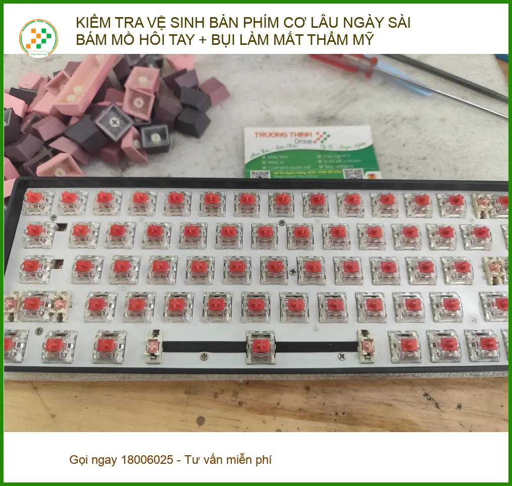 Cô Hạnh giáo viên review dịch vụ vệ sinh bàn phím cơ ở Quận Phú Nhuận ảnh thực tế 2