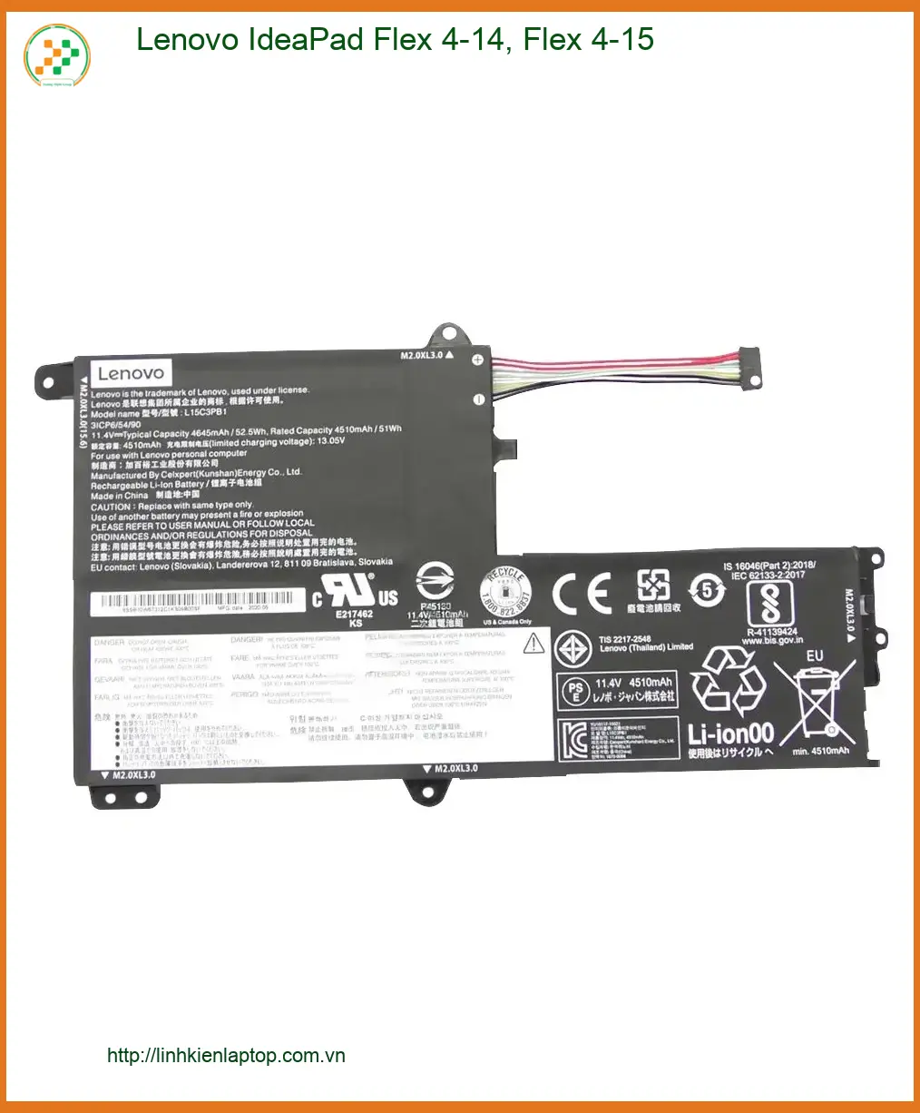 Pin Laptop LENOVO IdeaPad Flex 4-14, 4-15 - Thay Lấy Liền Tại TPHCM