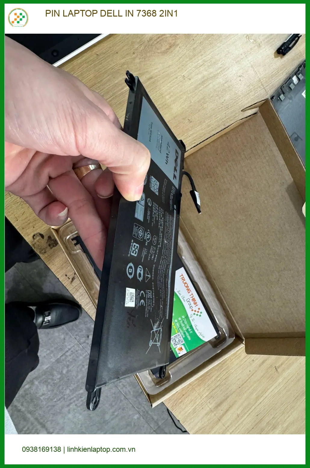 Chị Kim tìm chỗ thay PIN LAPTOP DELL IN 7368 2IN1 Quận 10 lấy ngay ảnh thực tế 1