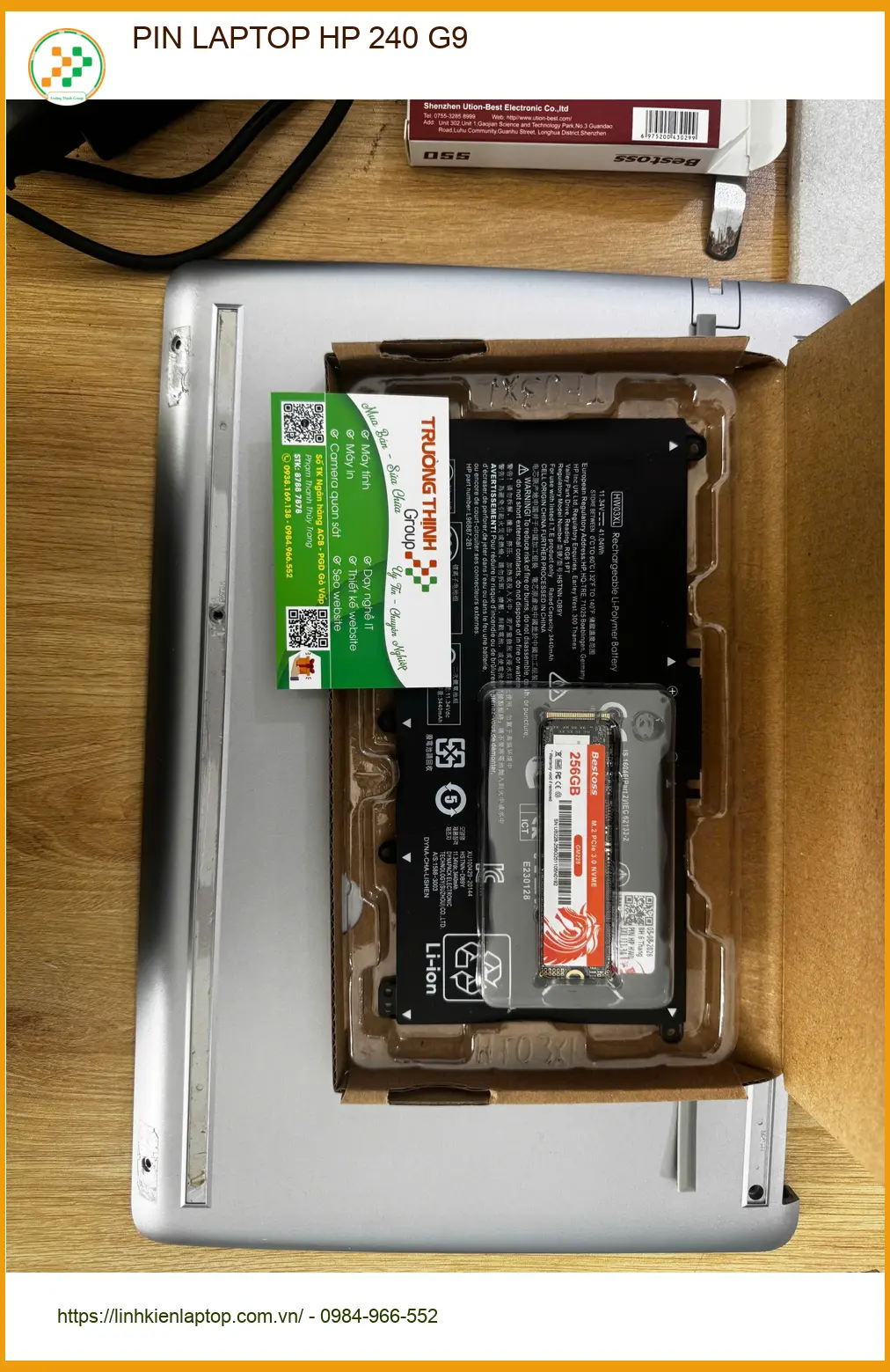 Trung tâm thay PIN LAPTOP HP 240 G9 Quận 10 lấy ngay - Cô Thảo thiết kế đồ họa ảnh thực tế 1