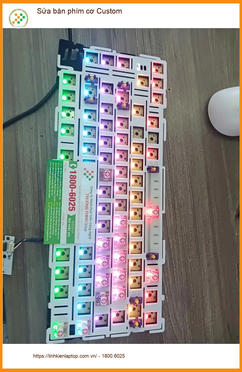 Anh Quốc Khải chuyên viên IT gặp sự cố - Trung tâm sửa bàn phím cơ Custom Quận 7 uy tín ảnh thực tế 1