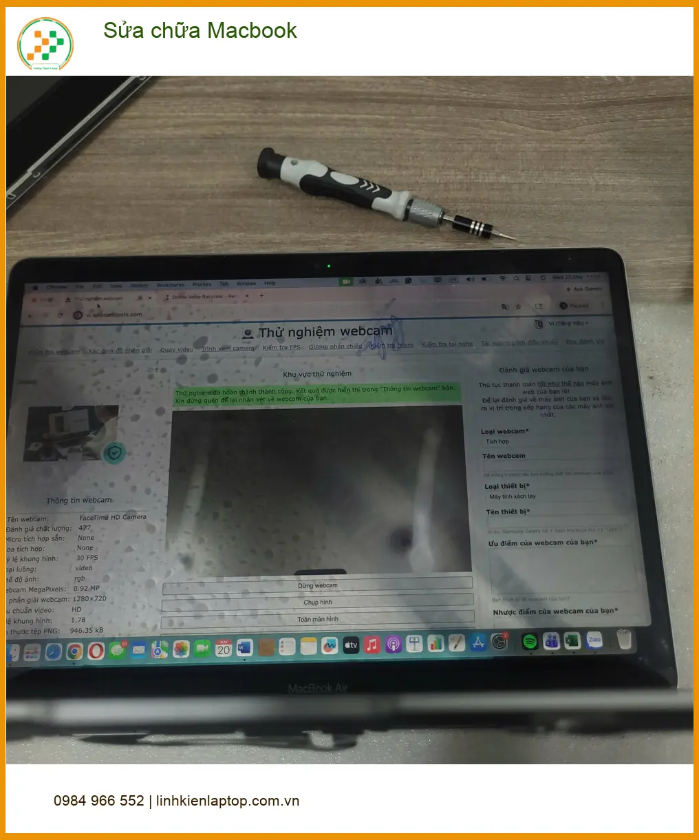 Anh Khải nhà khoa học tìm dịch vụ Sửa chữa Macbook Quận Tân Bình ảnh thực tế 1