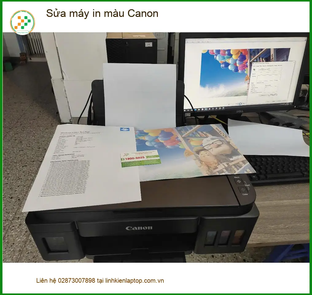Bác Hưng kế toán tìm nơi sửa máy in màu Canon Quận 7 giá tốt ảnh thực tế 1