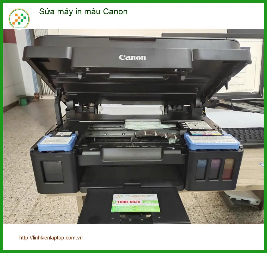 Bác Hưng kế toán tìm nơi sửa máy in màu Canon Quận 7 giá tốt ảnh thực tế 2