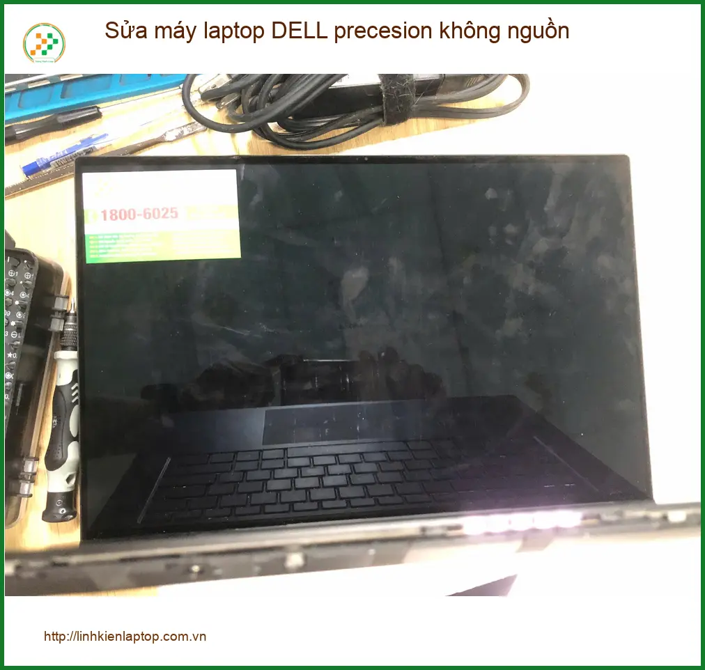 Anh Bảo designer sửa máy laptop DELL precesion không nguồn Quận Bình Tân ảnh thực tế 1
