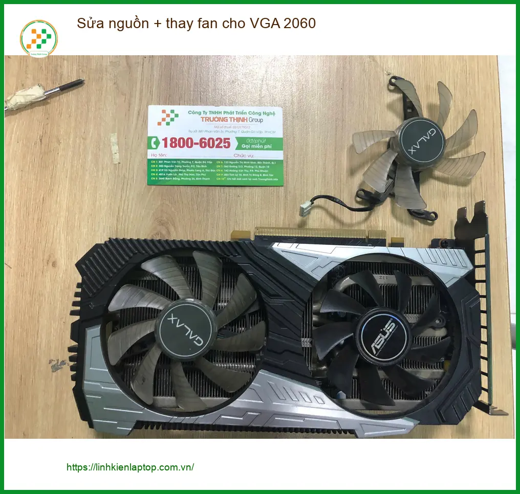 Anh Khôi tìm chỗ sửa nguồn thay fan VGA 2060 Quận Bình Tân lấy liền ảnh thực tế 1
