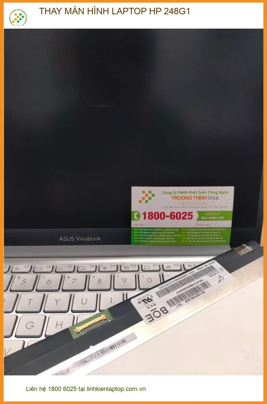 Chú Phong tìm chỗ Thay màn hình laptop HP 248G1 Quận 12 lấy ngay ảnh thực tế 2