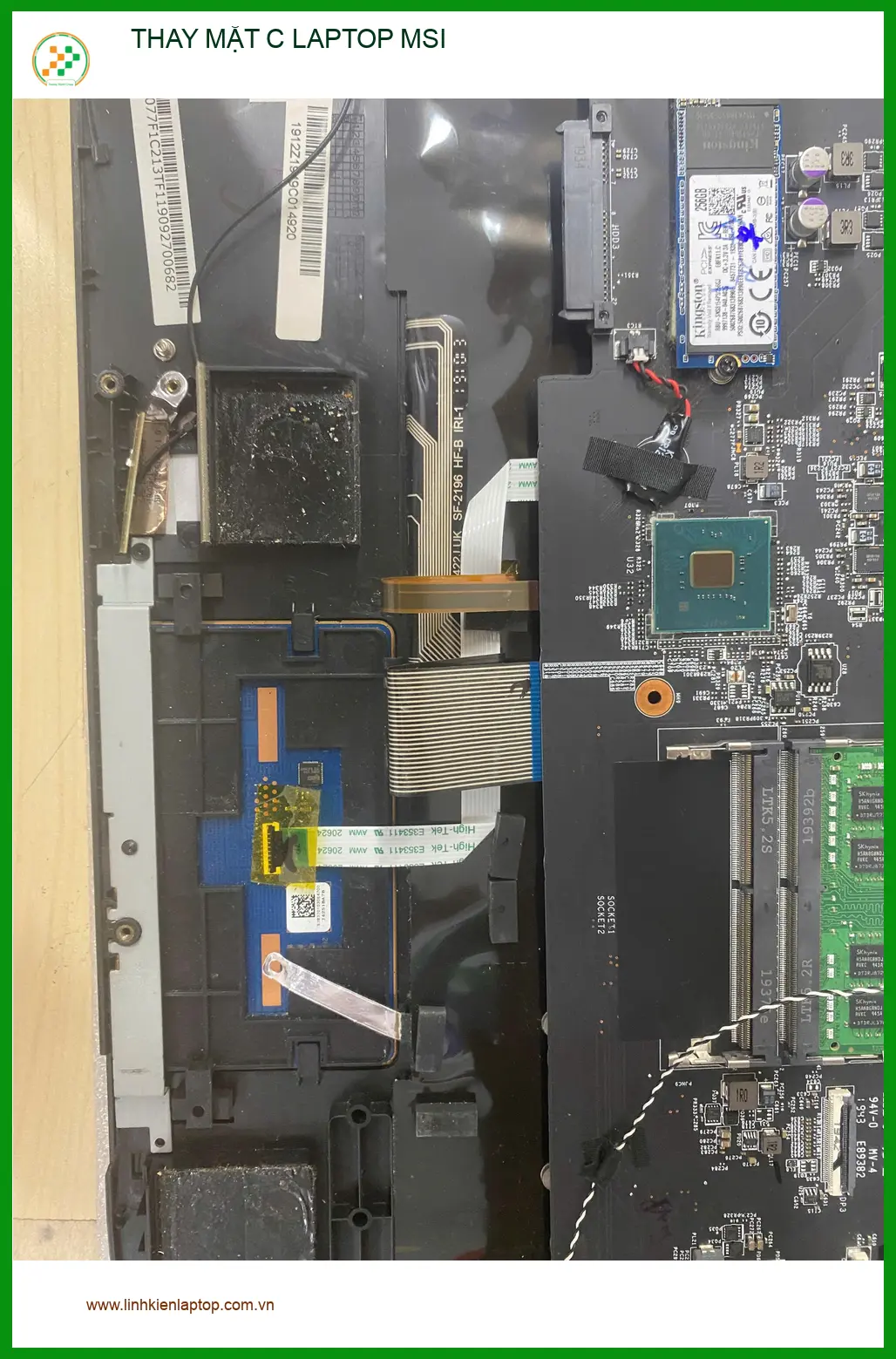 Anh Bình designer tìm trung tâm thay mặt C laptop MSI Gò Vấp lấy liền uy tín ảnh thực tế 1