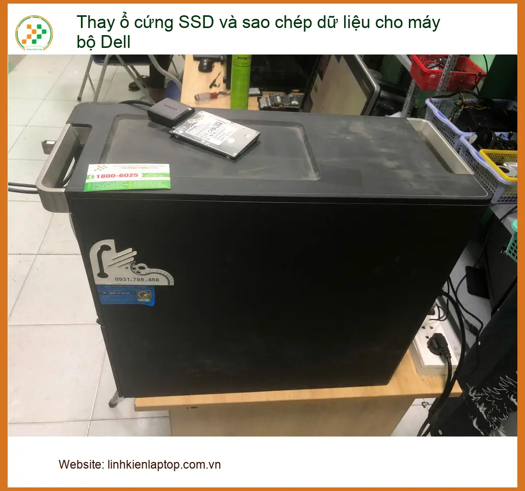 Anh Khôi kiến trúc sư: Thay SSD, sao chép dữ liệu máy bộ Dell Quận Bình Tân ảnh thực tế 1