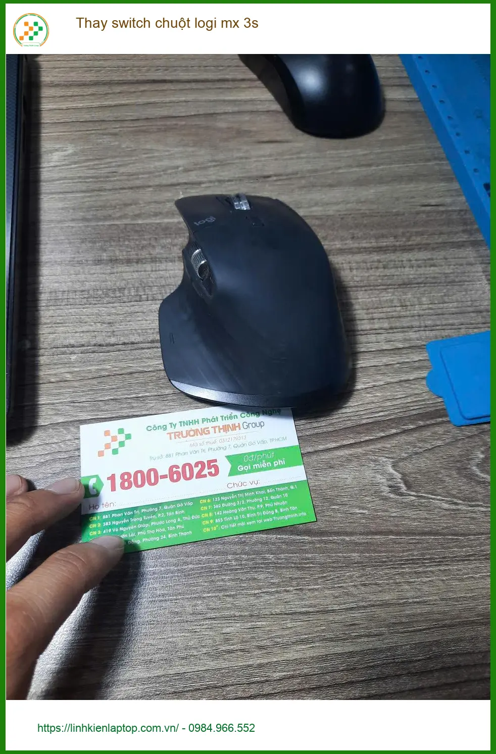 Anh Bảo Long cần thay switch chuột logi mx 3s Quận Tân Phú lấy ngay ảnh thực tế 1