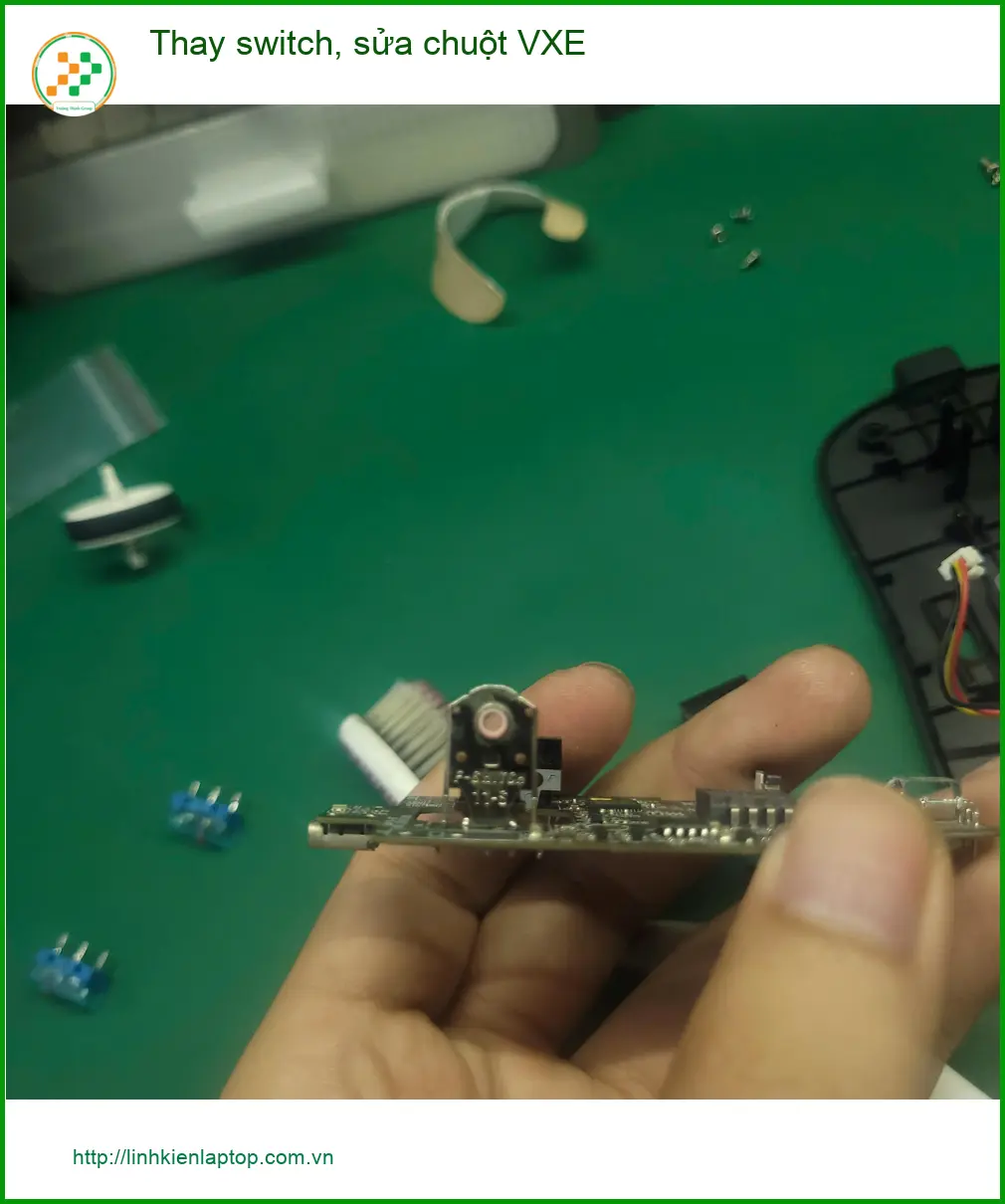 Chú Phong tìm trung tâm thay switch, sửa chuột VXE Quận Tân Bình uy tín ảnh thực tế 1