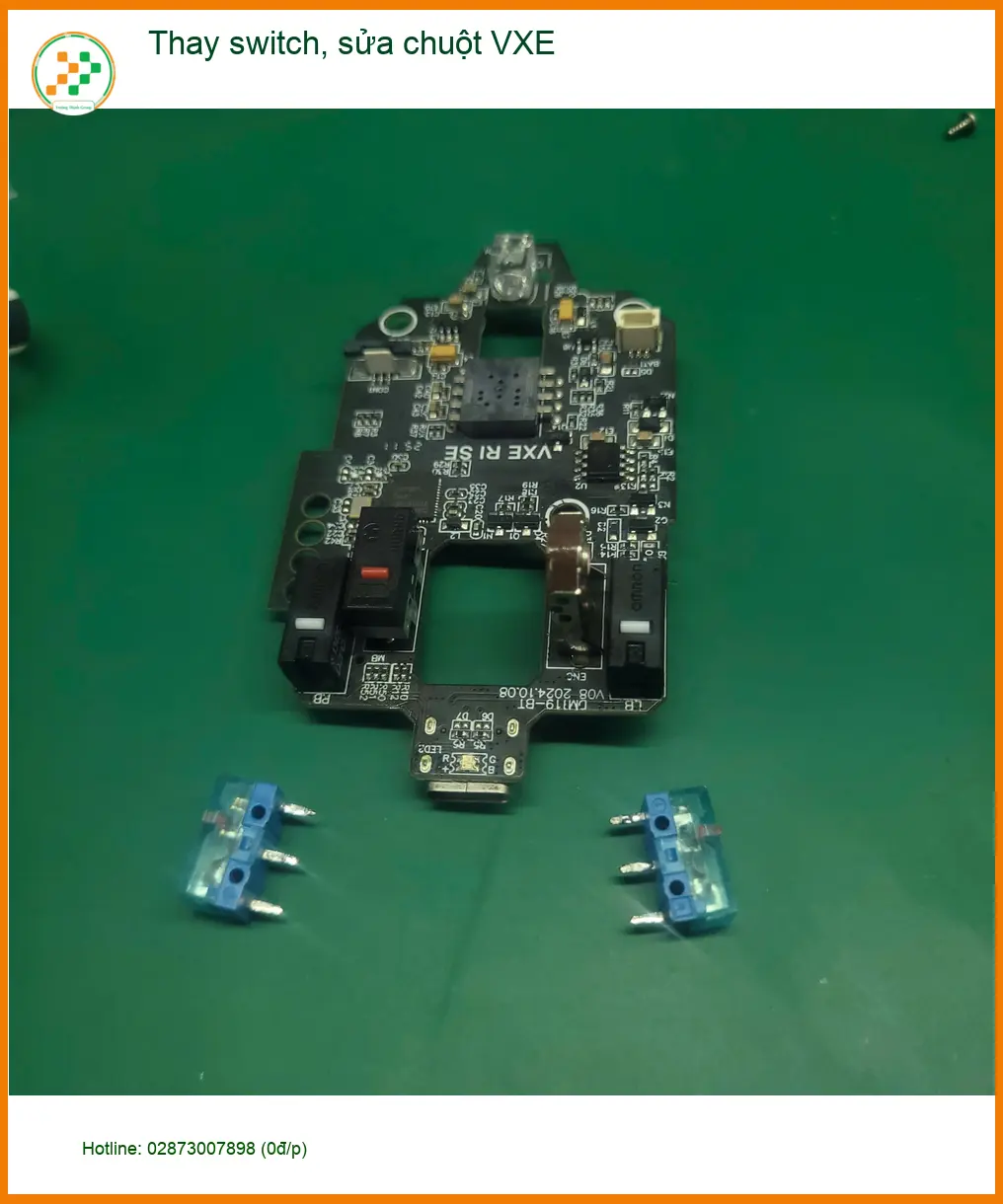 Chú Phong tìm trung tâm thay switch, sửa chuột VXE Quận Tân Bình uy tín ảnh thực tế 2