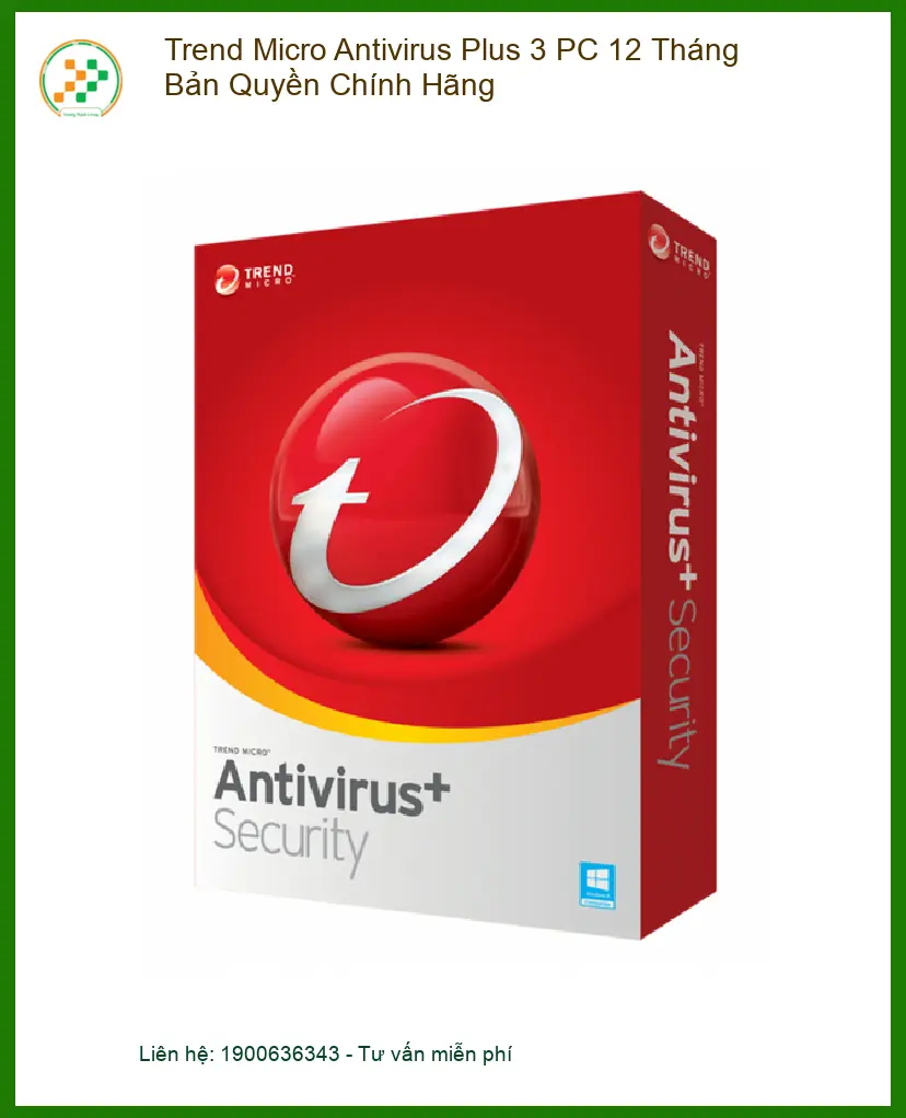 Antivirus Trend Micro 3 PC Bản Quyền - Cửa Hàng TPHCM | Cài Đặt Tận Nơi Giá Rẻ