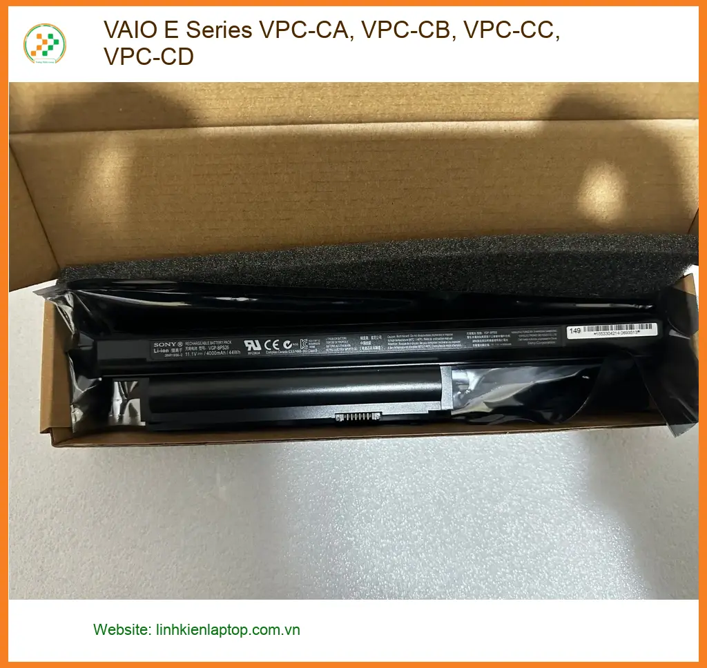 Pin Laptop VAIO E Series VPC-CA, VPC-CB, VPC-CC, VPC-CD - Thay Lấy Liền TPHCM