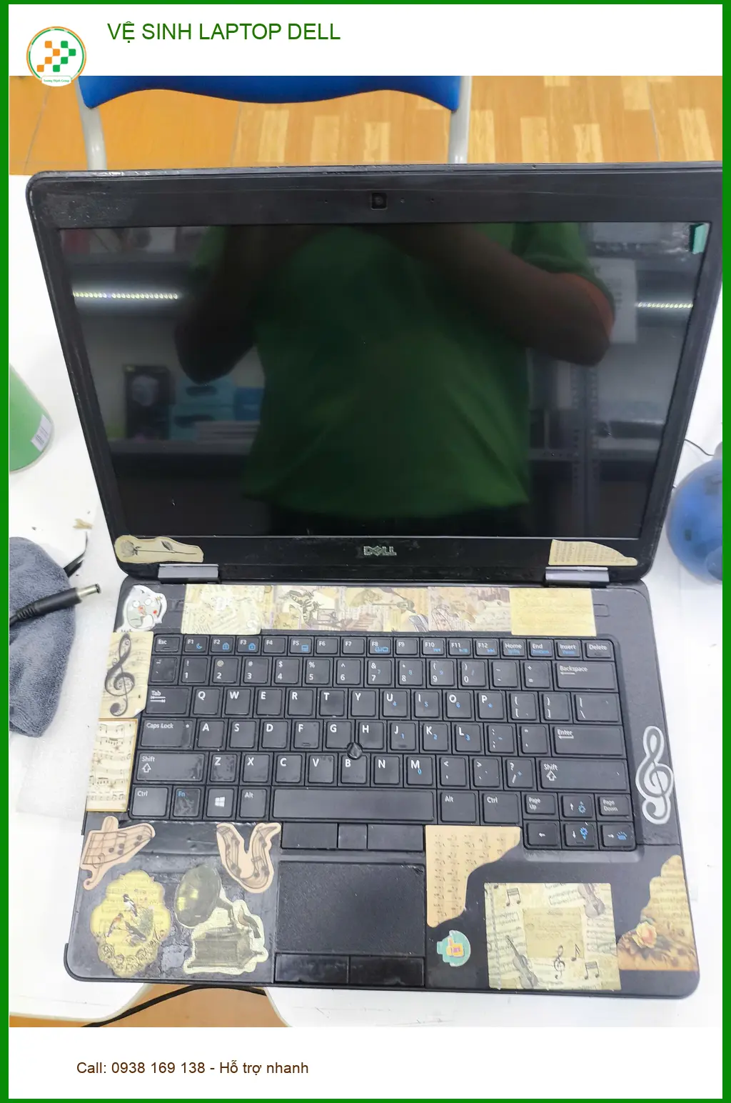 Trung tâm vệ sinh laptop Dell uy tín Quận Gò Vấp - Chị Thanh tìm chỗ nhanh ảnh thực tế 1