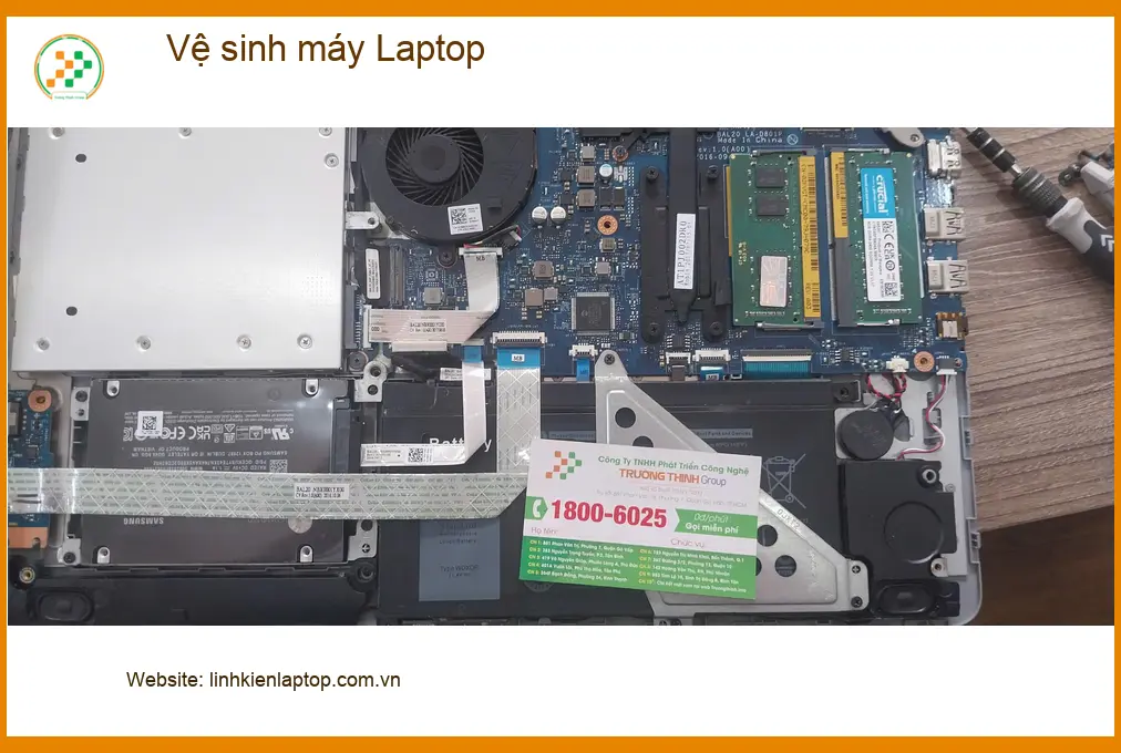 Chú Vĩnh phát hiện máy laptop nóng ran - Trung tâm vệ sinh máy Quận Tân Phú ảnh thực tế 1