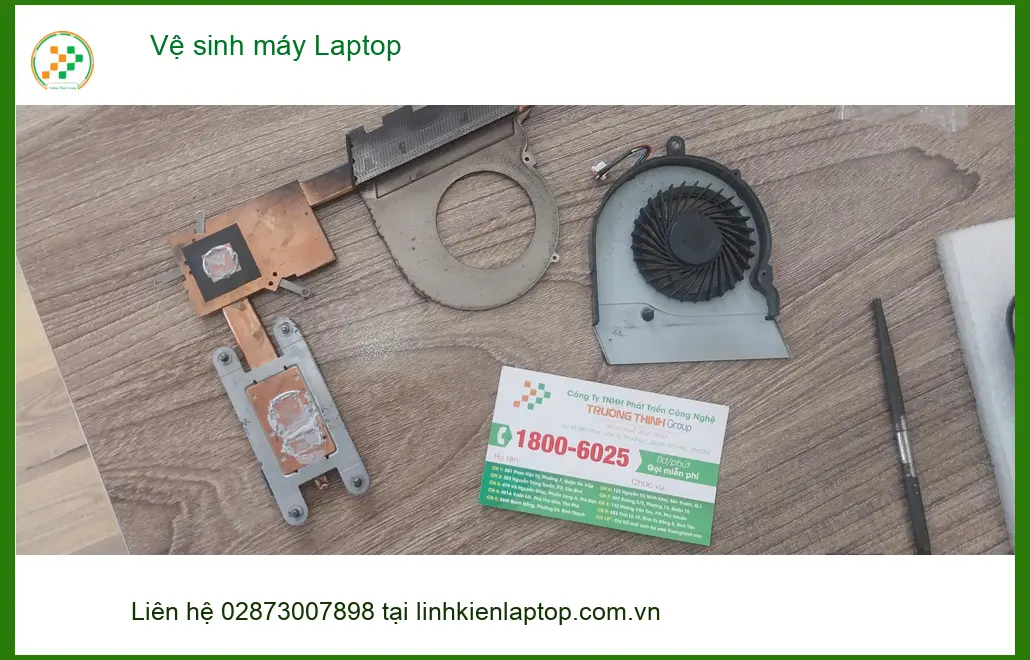 Chú Vĩnh phát hiện máy laptop nóng ran - Trung tâm vệ sinh máy Quận Tân Phú ảnh thực tế 2
