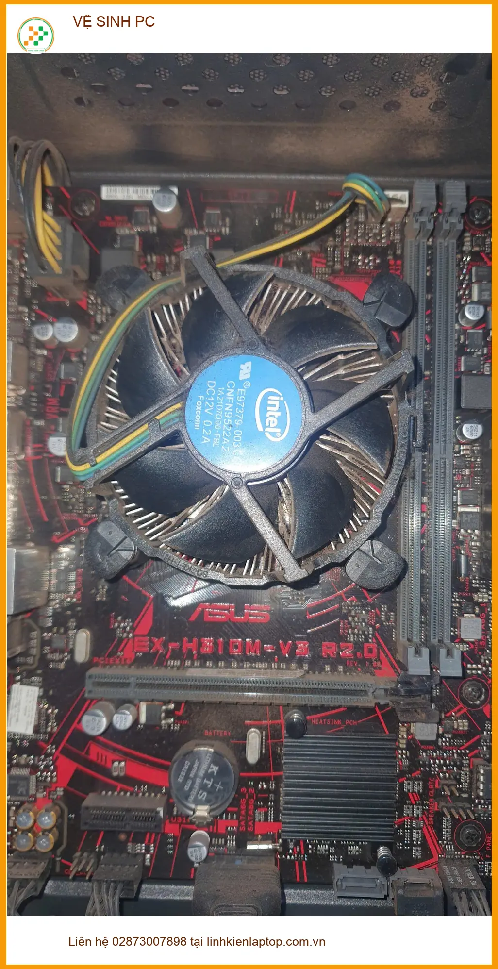 Anh Hùng kế toán review dịch vụ vệ sinh PC Quận Gò Vấp uy tín lấy ngay ảnh thực tế 1