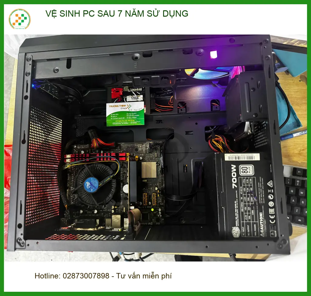 Dịch vụ vệ sinh PC sau 7 năm sử dụng Quận 10 - Anh Cường IT review. ảnh thực tế 1